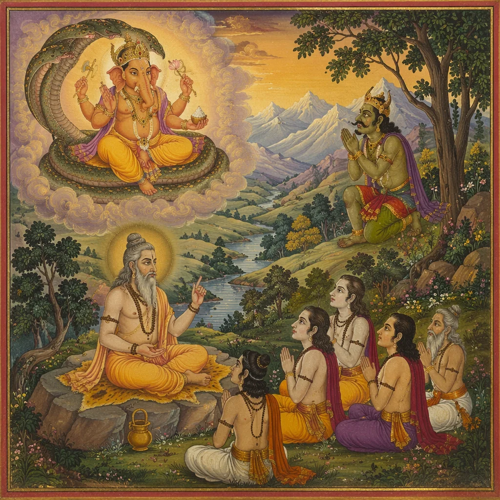 Mudgala Purana - The Incarnation of Vighnaraja and the Subjugation of Mamasura